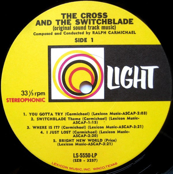 Ralph Carmichael - The Cross And The Switchblade (Original Sound Track Music) - LP