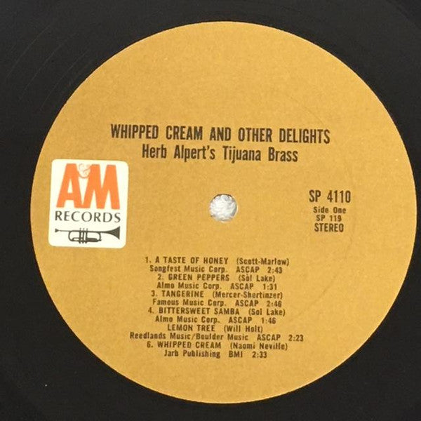 Herb Alpert's Tijuana Brass* - Whipped Cream & Other Delights - LP