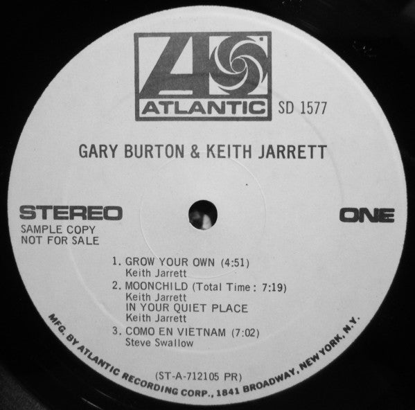 Gary Burton & Keith Jarrett - Gary Burton & Keith Jarrett - LP