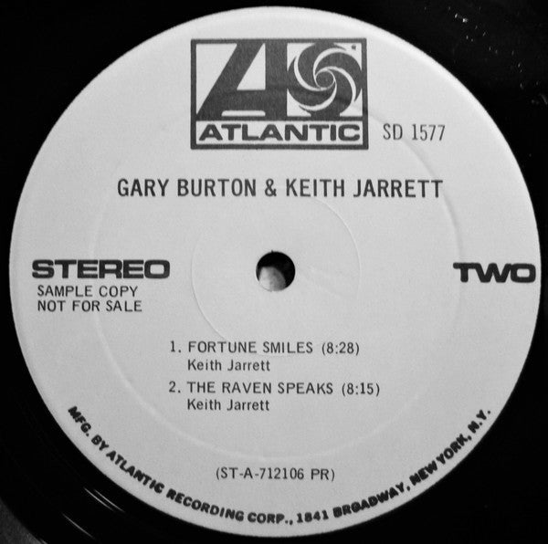 Gary Burton & Keith Jarrett - Gary Burton & Keith Jarrett - LP