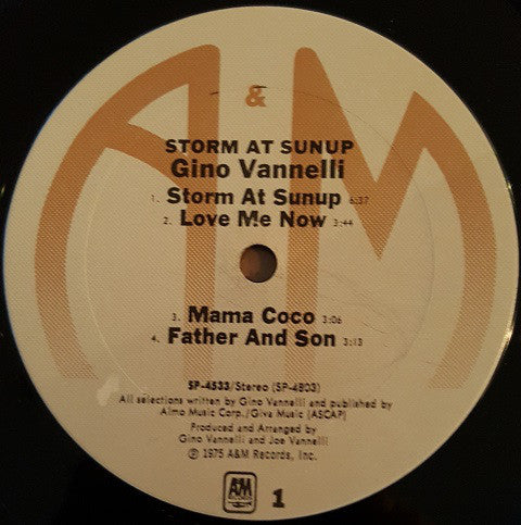 Gino Vannelli - Storm At Sunup - LP