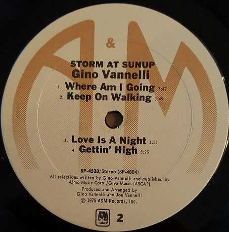 Gino Vannelli - Storm At Sunup - LP
