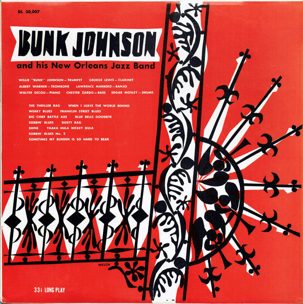Bunk Johnson And His New Orleans Jazz Band* - Bunk Johnson's Jazz Band - LP