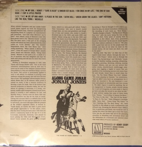 Jonah Jones - Along Came Jonah - LP