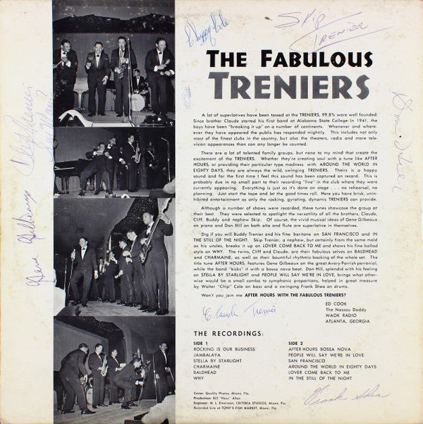 The Treniers - After Hours With The Fabulous Treniers - LP