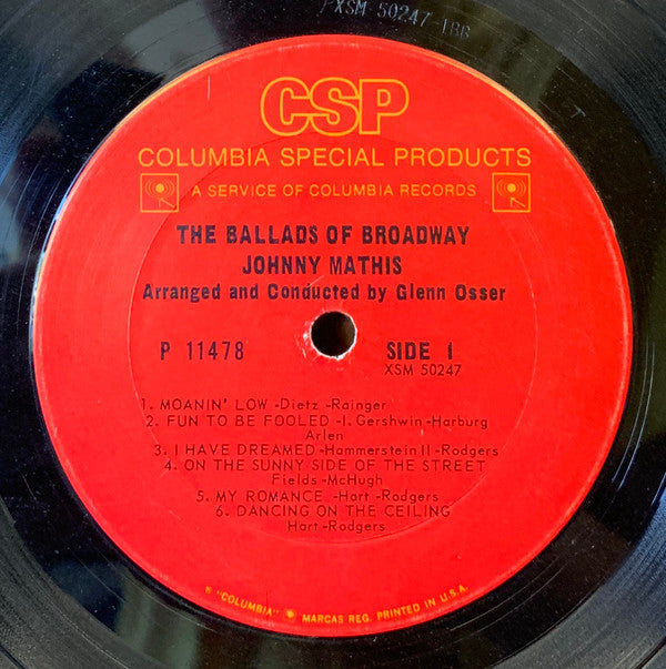 Johnny Mathis - Ballads Of Broadway - LP