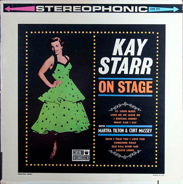 Kay Starr, Martha Tilton, Curt Massey - On Stage - LP