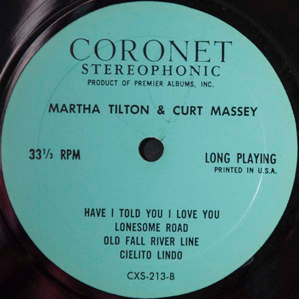 Kay Starr, Martha Tilton, Curt Massey - On Stage - LP