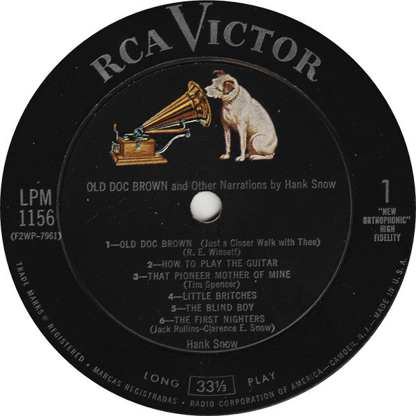 Hank Snow - Old Doc Brown - LP