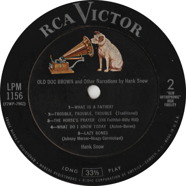 Hank Snow - Old Doc Brown - LP