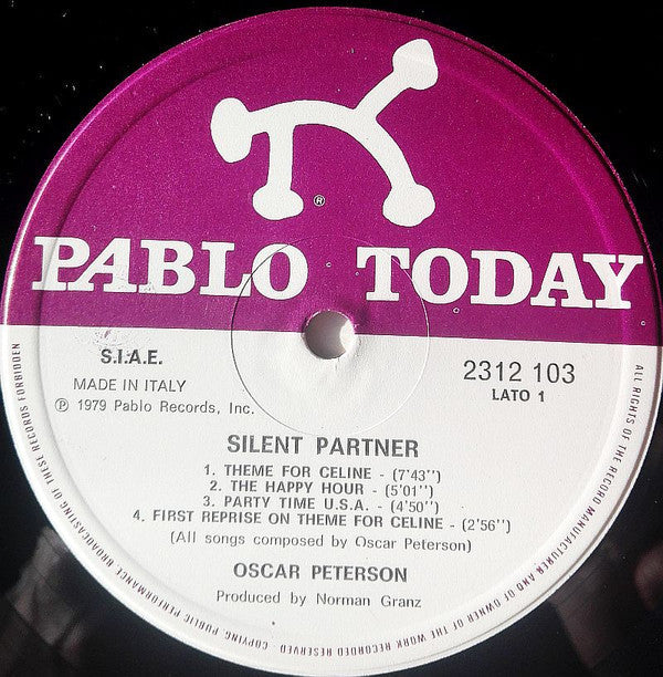 Oscar Peterson - The Silent Partner - LP