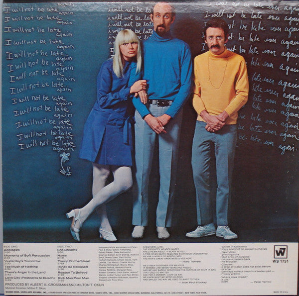 Peter, Paul & Mary - Late Again - LP