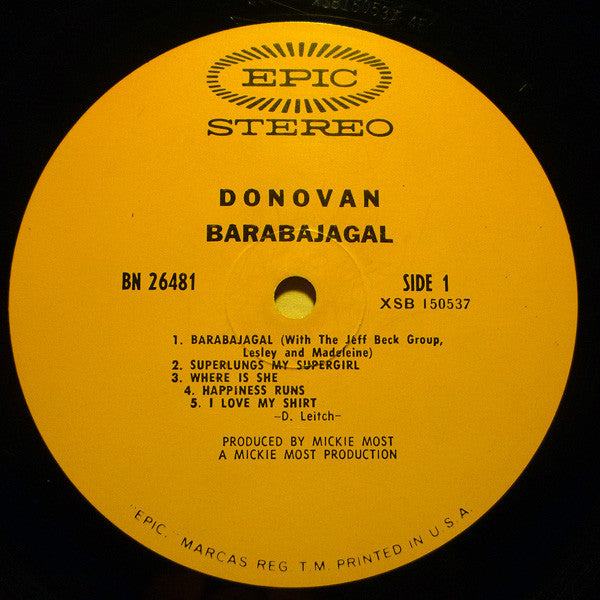 Donovan - Barabajagal - LP