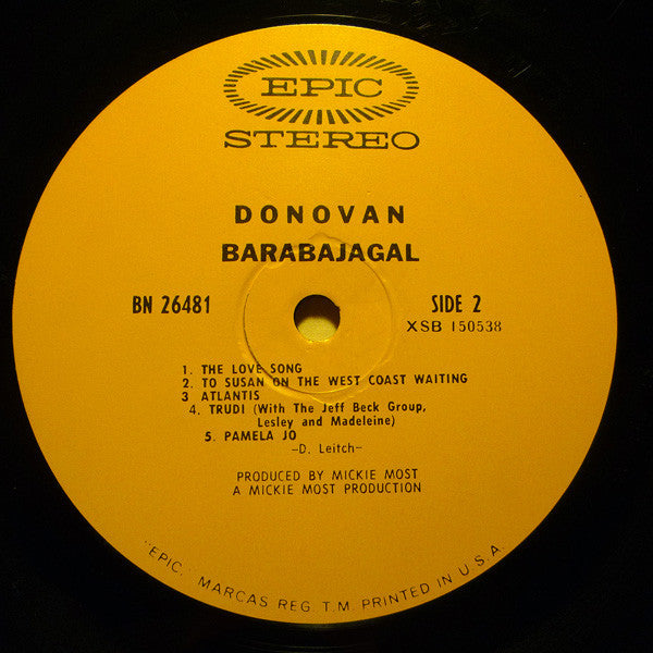 Donovan - Barabajagal - LP