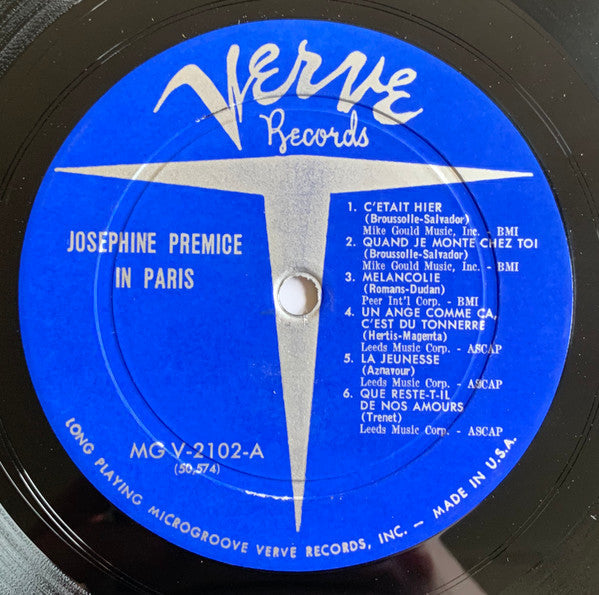 Josephine Premice - In Paris - LP