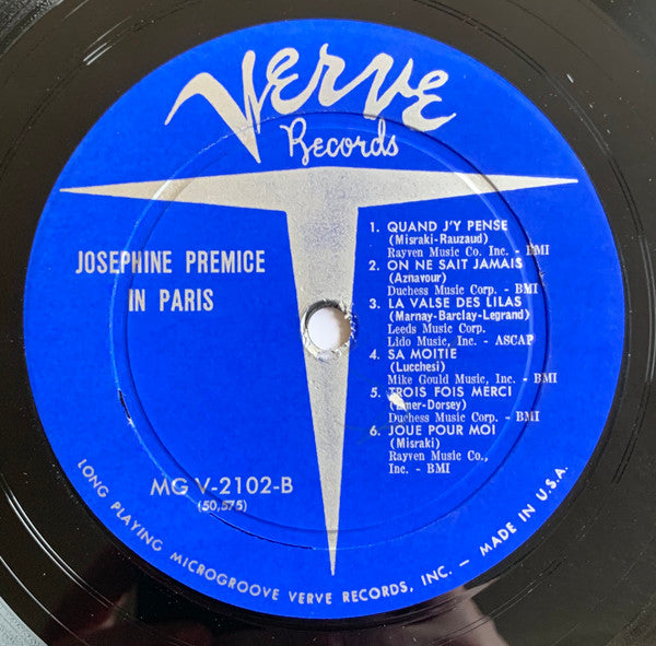 Josephine Premice - In Paris - LP