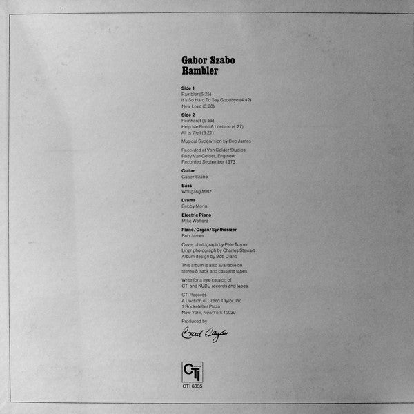 Gabor Szabo - Rambler - LP