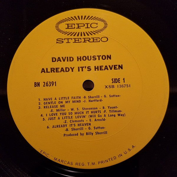 David Houston - Already It's Heaven - LP