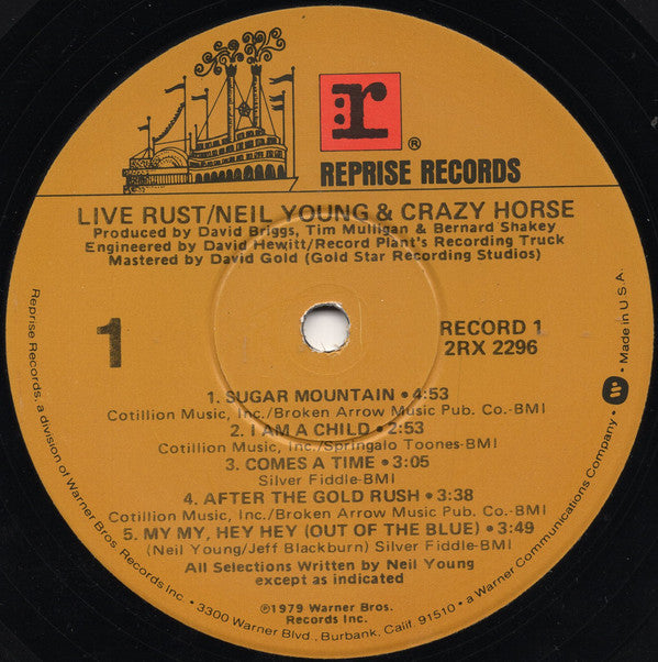 Neil Young & Crazy Horse - Live Rust - LP
