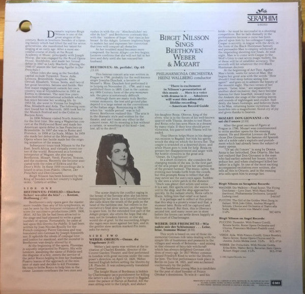 Birgit Nilsson - Birgit Nilsson Sings Beethoven, Weber & Mozart - LP