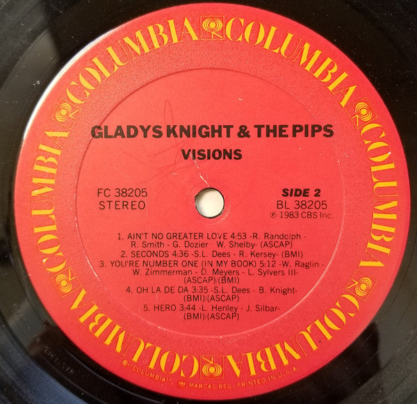 Gladys Knight & The Pips* - Visions - LP