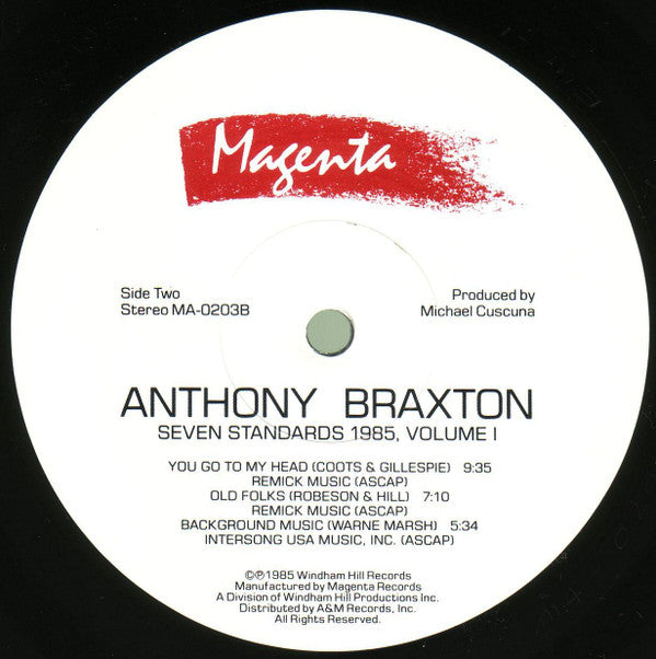 Anthony Braxton - Seven Standards 1985, Volume I - LP