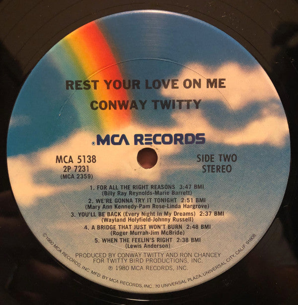 Conway Twitty - Rest Your Love On Me - LP