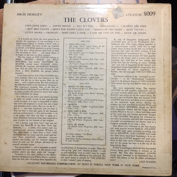 The Clovers - The Clovers - LP