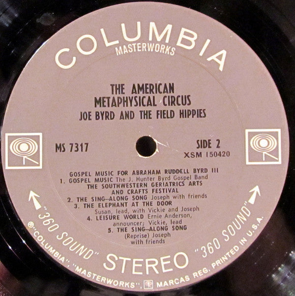 Joe Byrd And The Field Hippies - The American Metaphysical Circus - LP