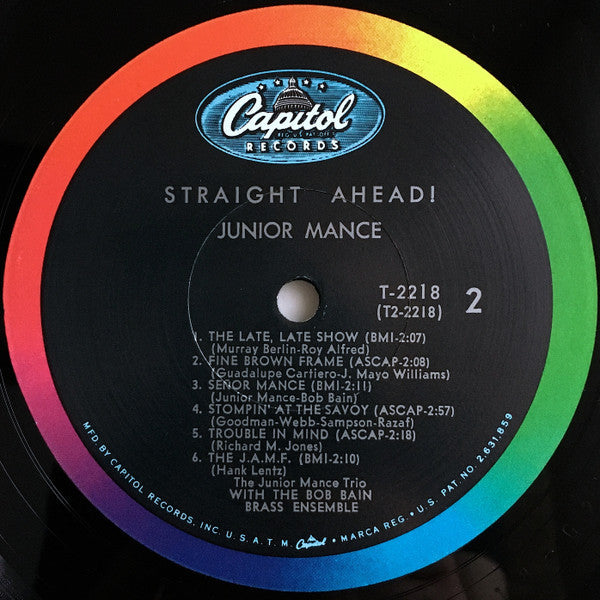 Junior Mance - Straight Ahead! - LP