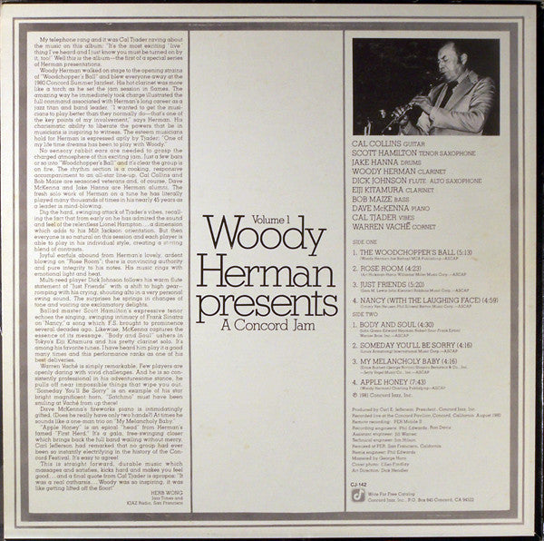 Woody Herman - Presents A Concord Jam Volume 1 - LP