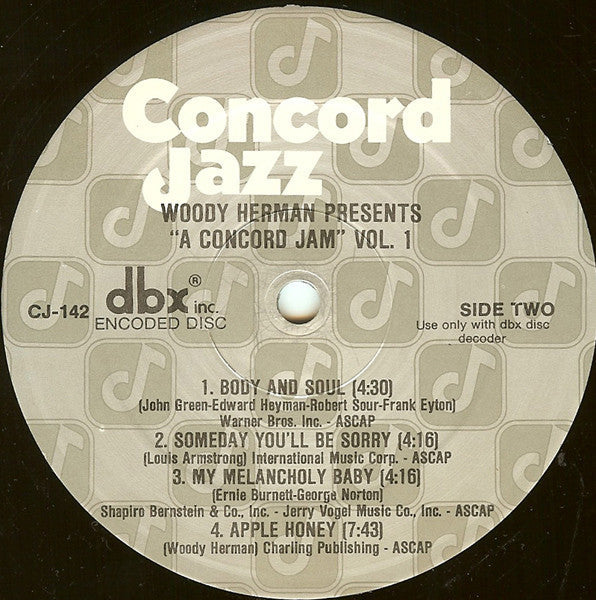 Woody Herman - Presents A Concord Jam Volume 1 - LP