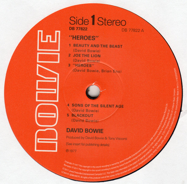 David Bowie - "Heroes" - LP