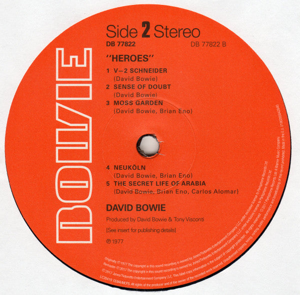 David Bowie - "Heroes" - LP