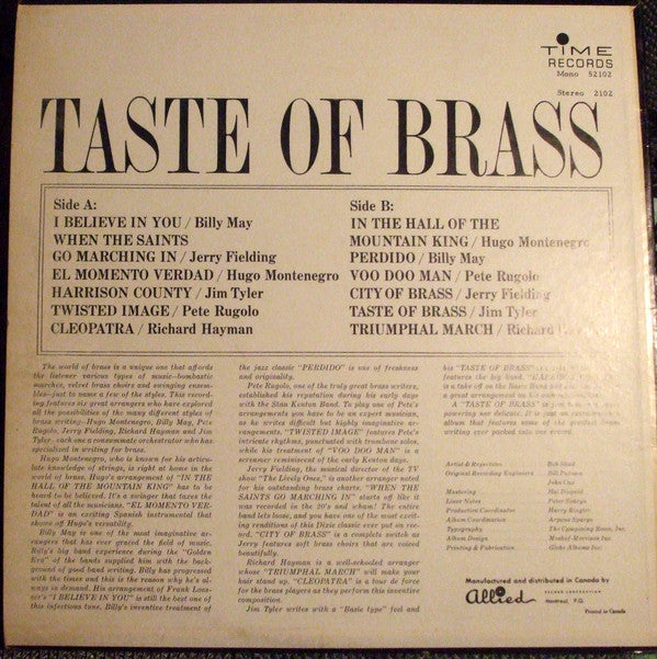 Various - Taste Of Brass - LP