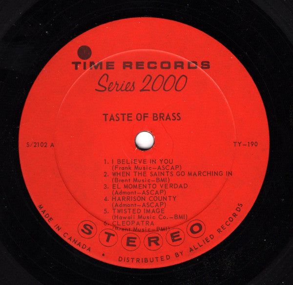 Various - Taste Of Brass - LP