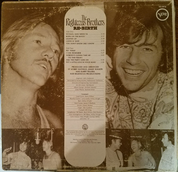 The Righteous Brothers - Re-Birth - LP
