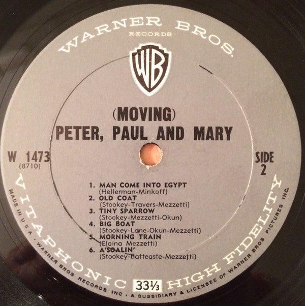 Peter, Paul And Mary* - (Moving) - LP