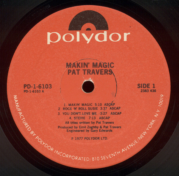 Pat Travers - Makin' Magic - LP