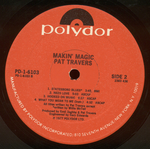 Pat Travers - Makin' Magic - LP