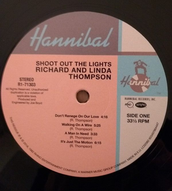 Richard & Linda Thompson - Shoot Out The Lights