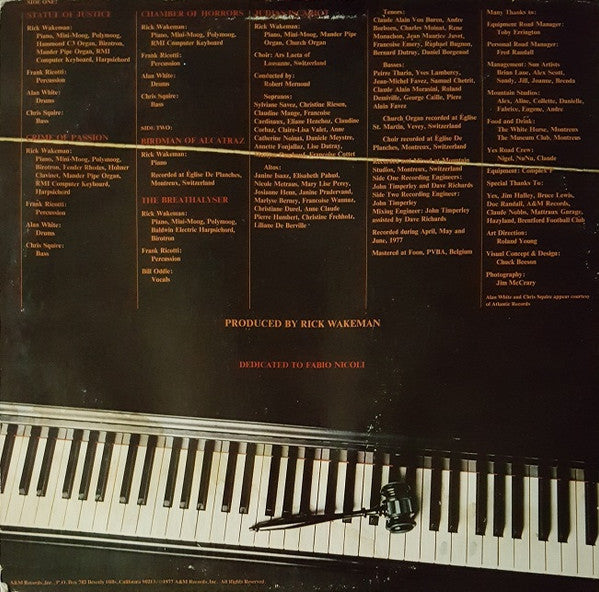 Rick Wakeman - Rick Wakeman's Criminal Record - LP