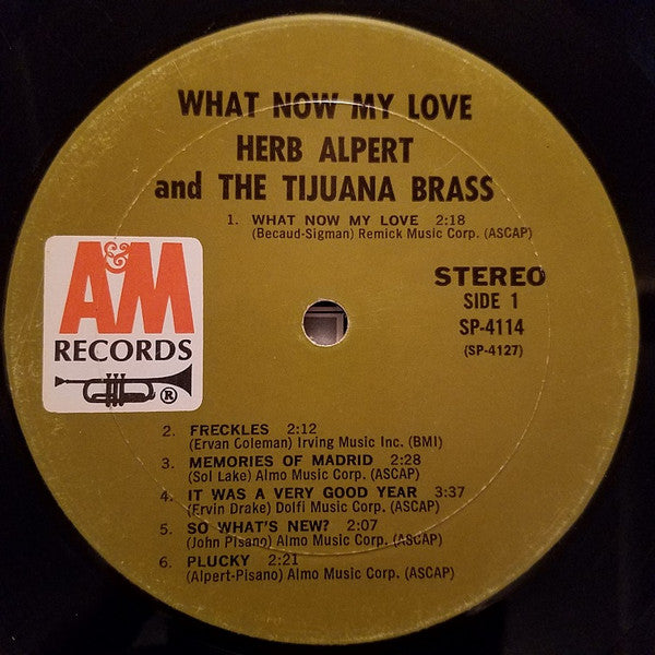Herb Alpert & The Tijuana Brass - What Now My Love - LP