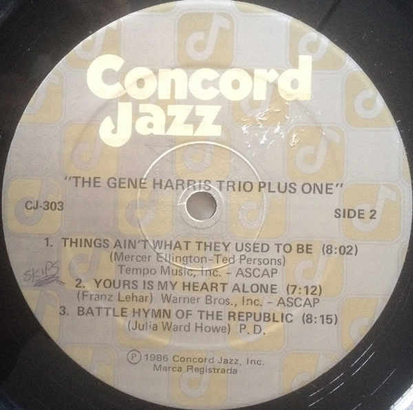 The Gene Harris Trio Plus One - The Gene Harris Trio Plus One - LP