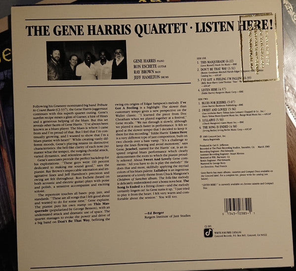 The Gene Harris Quartet - Listen Here! - LP