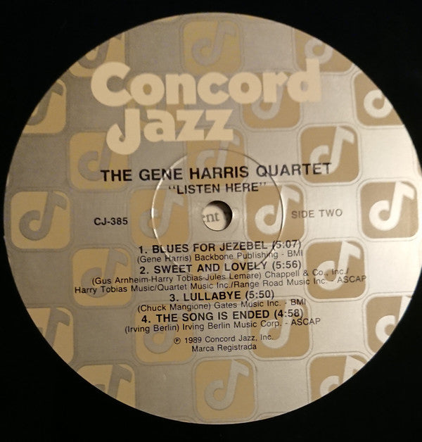 The Gene Harris Quartet - Listen Here! - LP