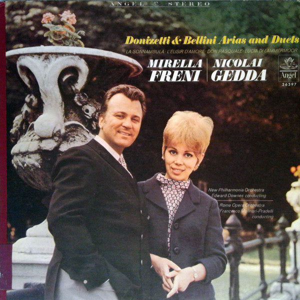 Mirella Freni, Nicolai Gedda, New Philharmonia Orchestra, Orchestra Del Teatro Dell'Opera Di Roma - Donizetti & Bellini Arias and Duets - LP