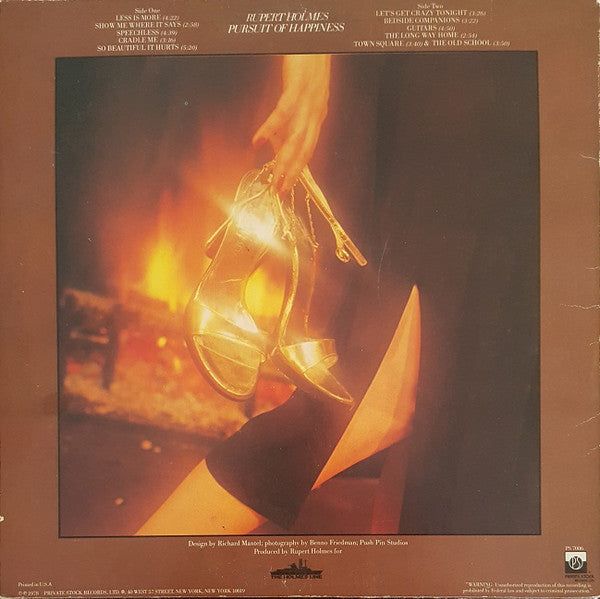 Rupert Holmes - Pursuit Of Happiness - LP