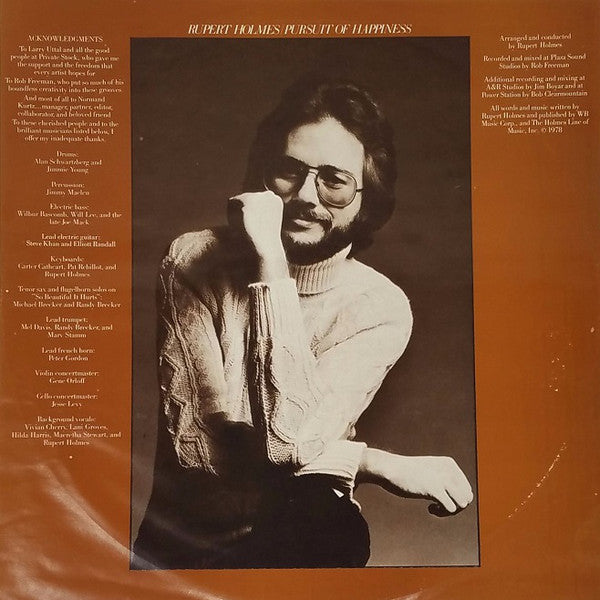 Rupert Holmes - Pursuit Of Happiness - LP