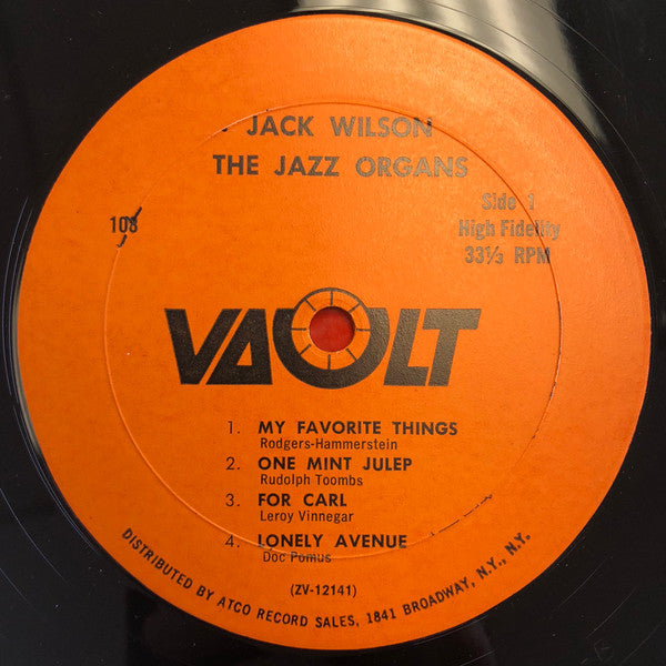 Jack Wilson - The Jazz Organs - LP